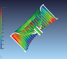 【3D観察像】アルミニウムケースCAD比較の断面図